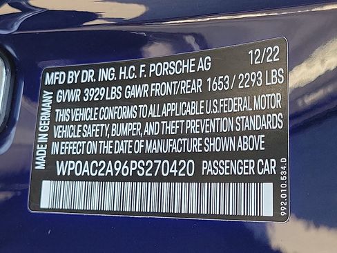 Certified 2023 Porsche 911 GT3 image 35