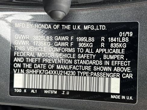 Used 2019 Honda Civic Sport image 19