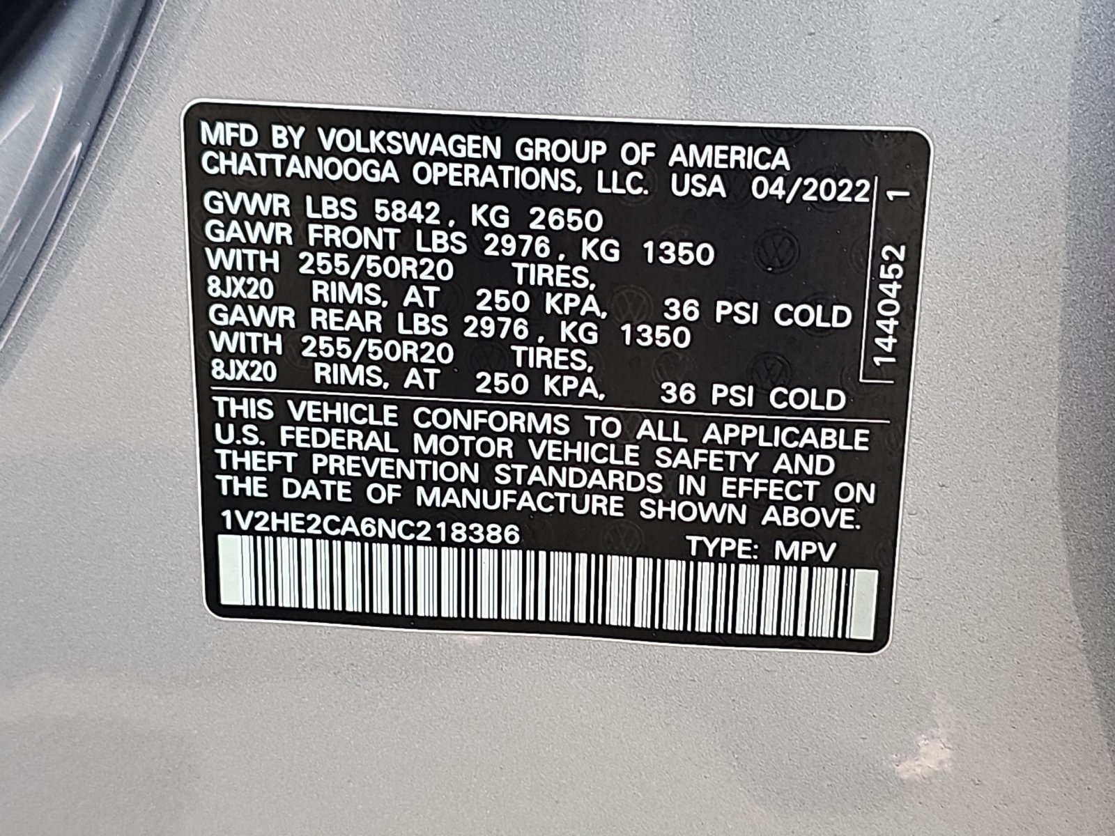 Used 2022 Volkswagen Atlas Cross Sport SE AWD/4WD image 39