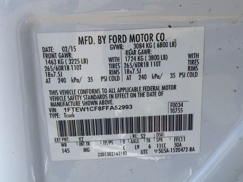 Used 2015 Ford F150 XLT w/ Equipment Group 301A Mid RWD image 24