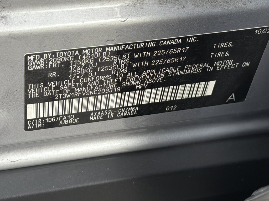 Used 2022 Toyota RAV4 XLE w/ Convenience Package FWD image 35