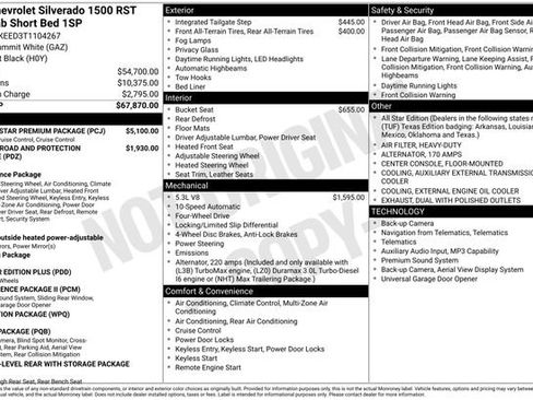 New 2026 Chevrolet Silverado 1500 RST w/ RST All Star Premium Package AWD/4WD image 29