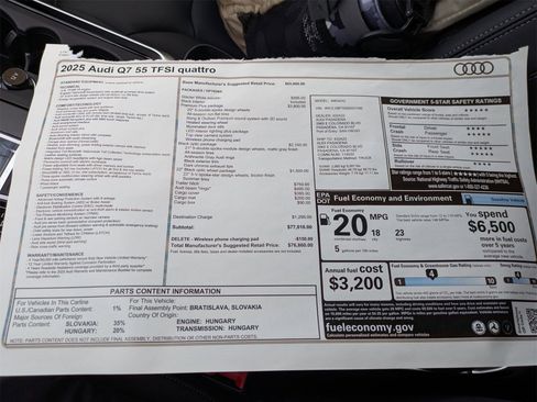 New 2025 Audi Q7 3.0T Premium Plus image 18