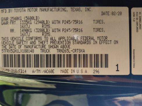 Used 2020 Toyota Tacoma SR w/ SX Package image 33