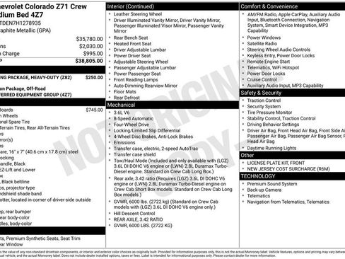 Used 2017 Chevrolet Colorado Z71 AWD/4WD image 3