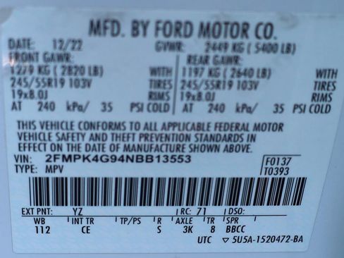 Used 2022 Ford Edge SE w/ Black Appearance Package AWD/4WD image 16