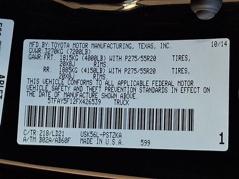 Used 2015 Toyota Tundra Platinum image 29