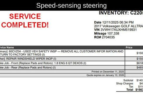 Used 2017 Volkswagen Golf Alltrack S image 12