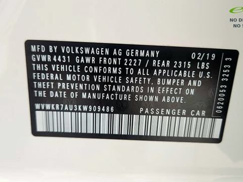 Used 2019 Volkswagen e-Golf SE w/ Driver Assistance Package FWD image 75