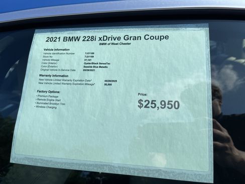 Used 2021 BMW 228i xDrive Gran Coupe w/ Premium Package image 11