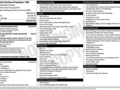 Used 2021 Buick Enclave Premium w/ Sun and Sites Package AWD/4WD image 4