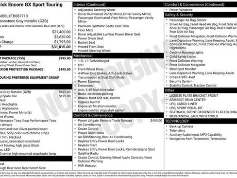Used 2026 Buick Encore GX Sport Touring w/ Comfort Package FWD image 11