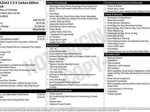 New 2026 MAZDA MAZDA3 Carbon image 36