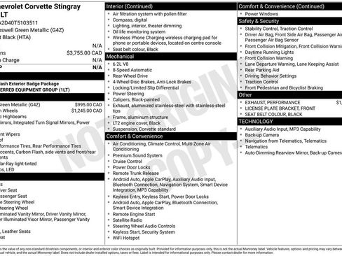 Used 2026 Chevrolet Corvette Stingray Coupe w/ 1LT RWD image 30