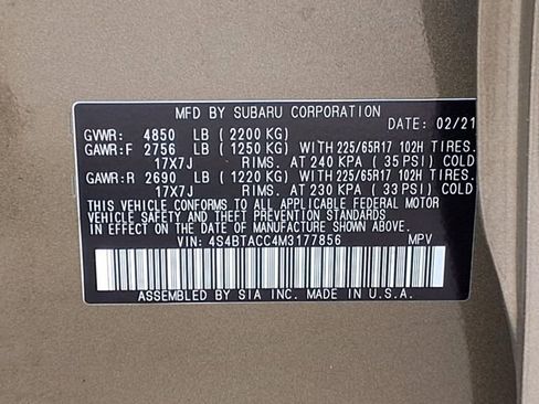 Used 2021 Subaru Outback Premium AWD/4WD image 8