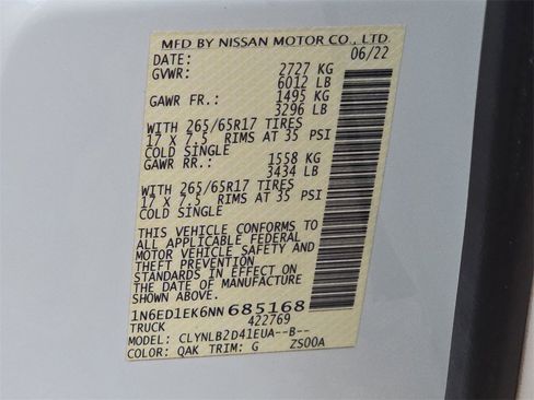 Used 2022 Nissan Frontier SV image 32