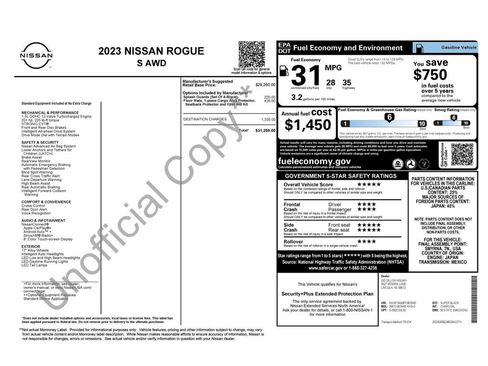 Certified 2023 Nissan Rogue S AWD/4WD image 27