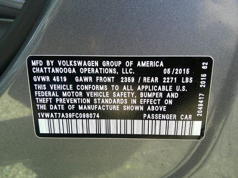 Used 2015 Volkswagen Passat 1.8T Limited Edition image 50