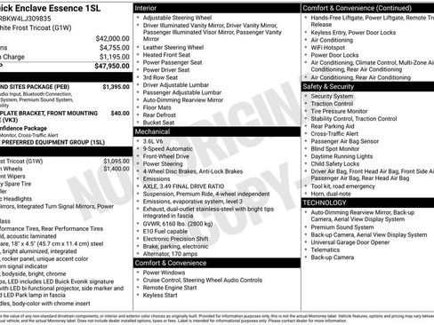 Used 2020 Buick Enclave Essence w/ Sound and Sites Package FWD image 15