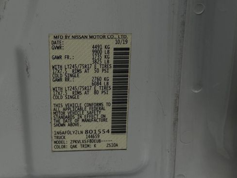 Used 2020 Nissan NV 3500 SV image 25