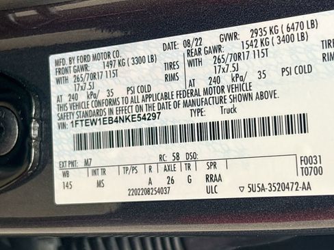 Used 2022 Ford F150 XLT AWD/4WD image 27