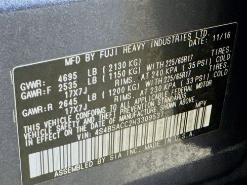 Used 2017 Subaru Outback 2.5i Premium w/ Popular Package #1 image 23