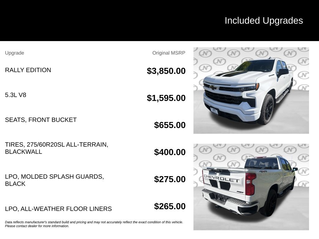 New 2026 Chevrolet Silverado 1500 RST w/ Rally Edition AWD/4WD image 3