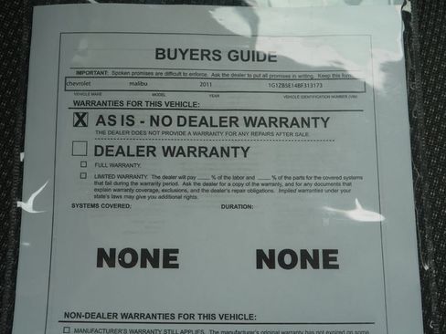 Used 2011 Chevrolet Malibu LS FWD image 27