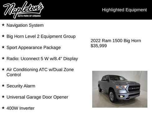 Used 2022 RAM 1500 Big Horn image 15