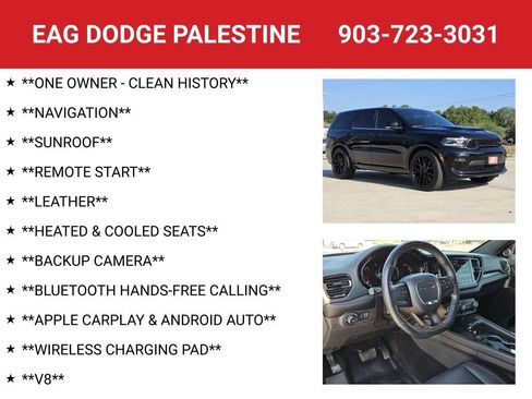 Used 2022 Dodge Durango R/T w/ Blacktop Package RWD image 4