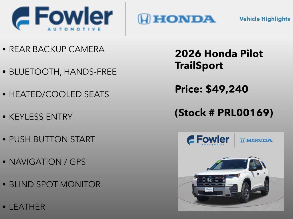 Certified 2026 Honda Pilot TrailSport image 5