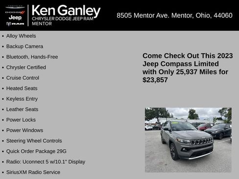 Used 2023 Jeep Compass Limited AWD/4WD image 5