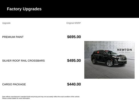 Used 2026 INFINITI QX60 Luxe w/ Cargo Package FWD image 6