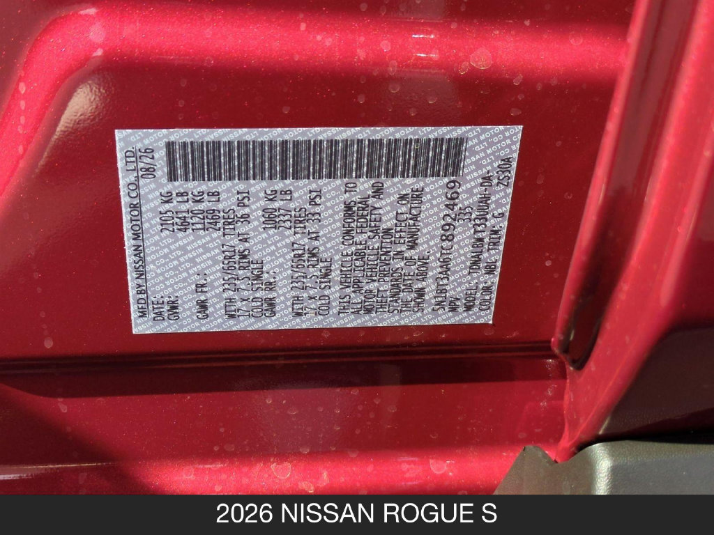 New 2026 Nissan Rogue S FWD image 24