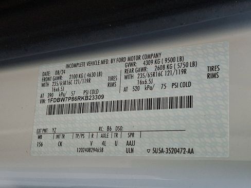 Used 2024 Ford Transit 350 AWD w/ Interior Upgrade Package image 16