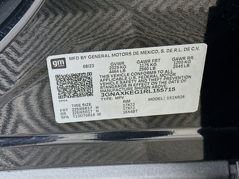 Used 2024 Chevrolet Equinox LT w/ LPO, Floor Liner Package image 12