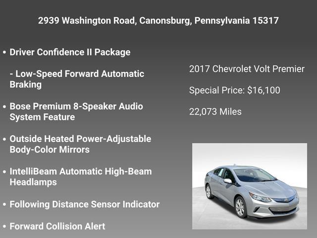 Used 2017 Chevrolet Volt Premier w/ Driver Confidence II Package FWD image 17