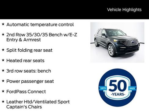 Certified 2020 Ford Explorer Platinum w/ Premium Technology Package AWD/4WD image 16