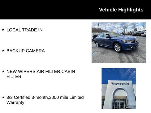 Used 2017 Volkswagen Passat 1.8T S image 2