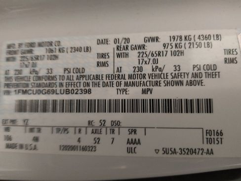 Used 2020 Ford Escape SE image 33