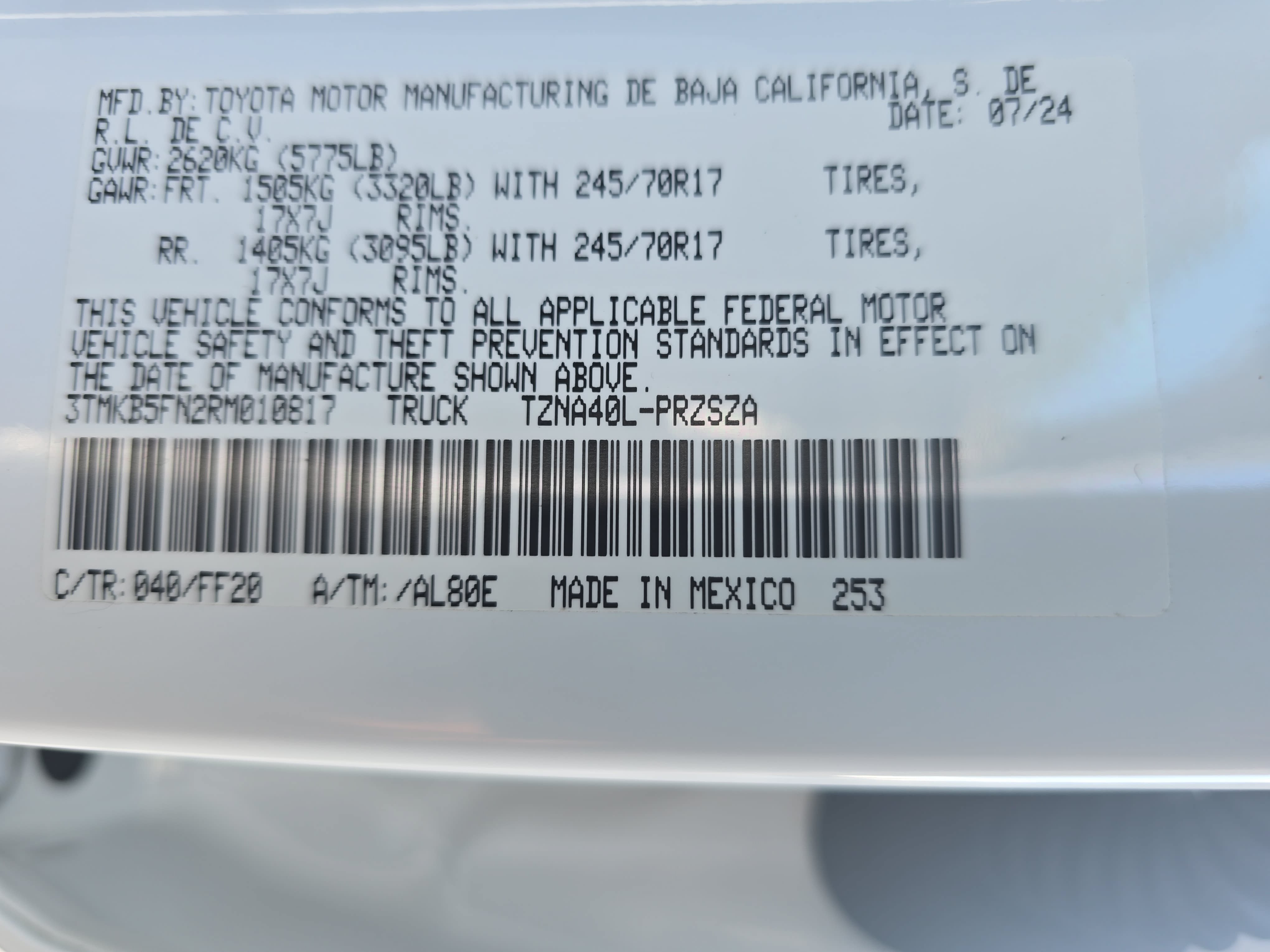 Used 2024 Toyota Tacoma SR5 RWD image 28