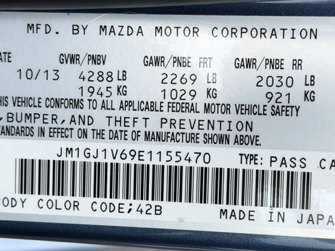 Used 2014 MAZDA MAZDA6 Touring FWD image 33