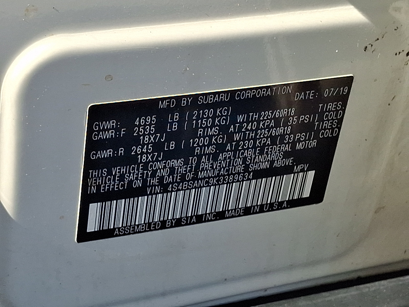 Used 2019 Subaru Outback 2.5i Limited AWD/4WD image 27