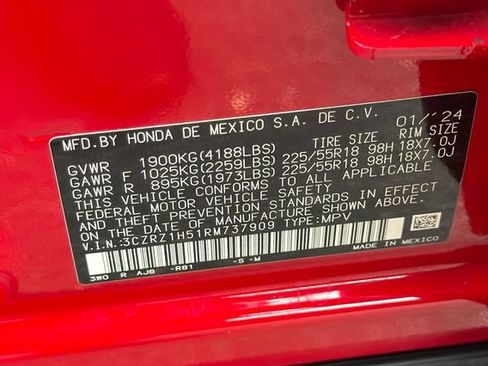 Certified 2024 Honda HR-V Sport image 36