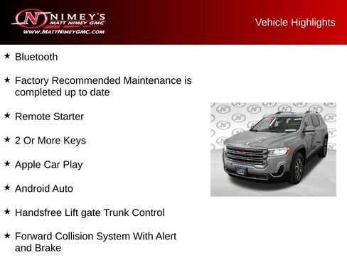 Used 2023 GMC Acadia SLE w/ Driver Convenience Package AWD/4WD image 11