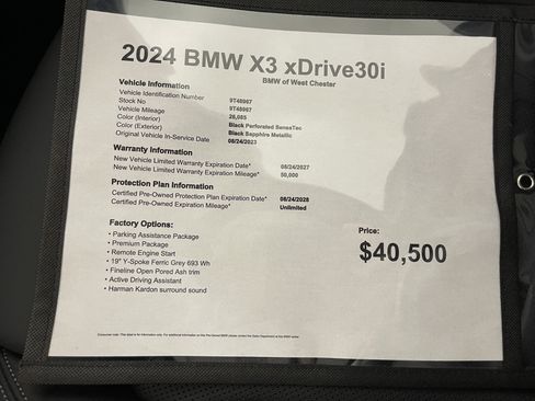 Certified 2024 BMW X3 xDrive30i w/ Premium Package image 18