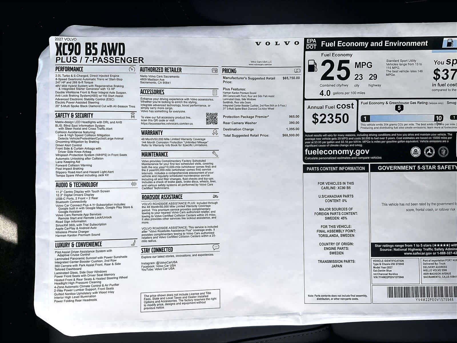 New 2027 Volvo XC90 B5 Plus AWD/4WD image 37