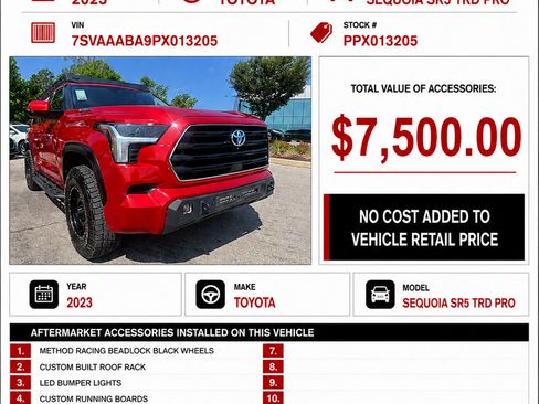 Used 2023 Toyota Sequoia SR5 w/ SR5 Premium Package AWD/4WD image 2