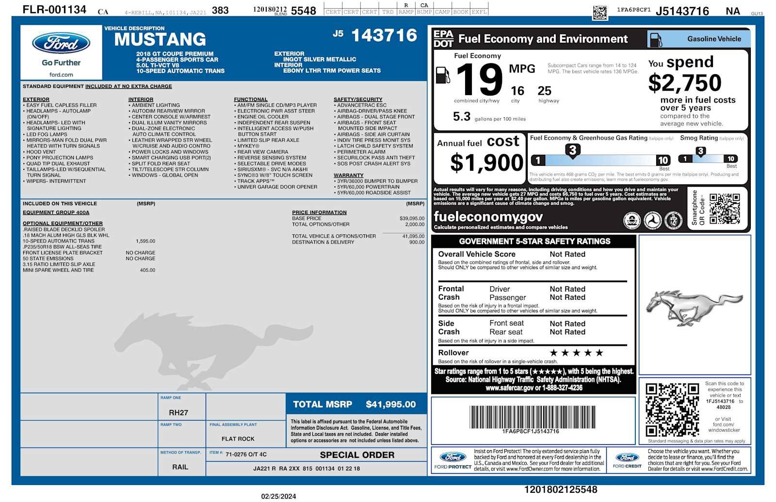 Used 2018 Ford Mustang GT Premium RWD image 34