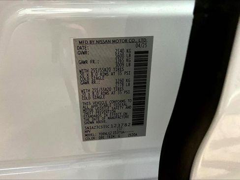 New 2025 Nissan Murano SL w/ Cargo Package image 26